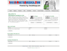 Tablet Screenshot of jobsinnorthamerica.com